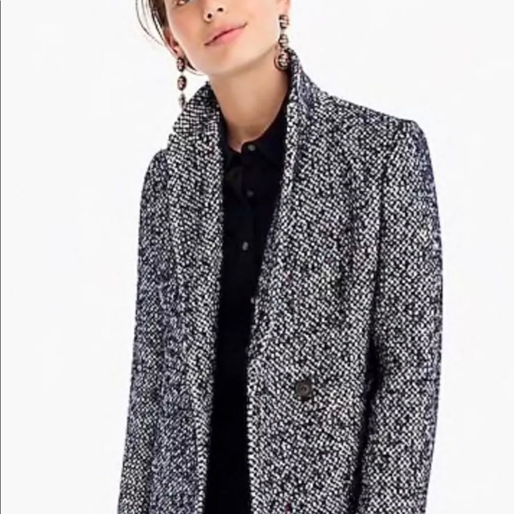 J. Crew Black and White Tweed Jacket